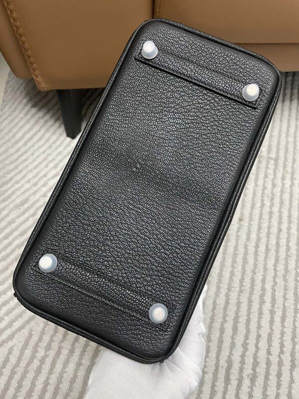 エルメス HERMES バーキン25 黒 ブラック シェブルミゾル シルバー金具 2513412 バーキン サイズ 人気 - 画像 (4)