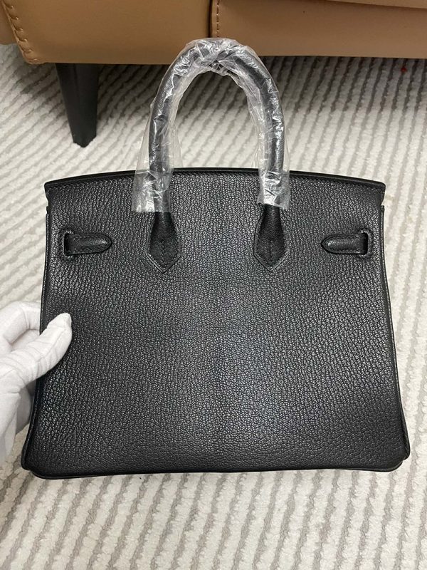 エルメス HERMES バーキン25 黒 ブラック シェブルミゾル シルバー金具 2513412 バーキン サイズ 人気 - 画像 (3)