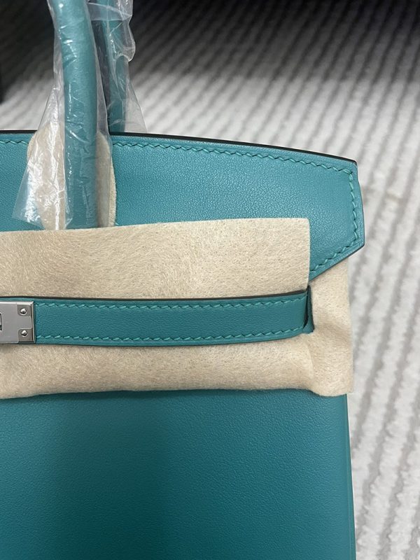 エルメス HERMES バーキン25 ブルーパオン スイフト シルバー金具 2513414 バーキン サイズ 人気 - 画像 (2)