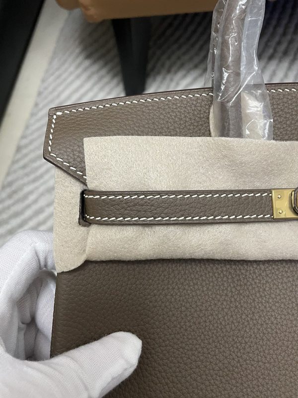 エルメス HERMES バーキン25 エトゥープ トゴ ゴールド金具 2513417 バーキン エトゥープ 25 定価 - 画像 (7)