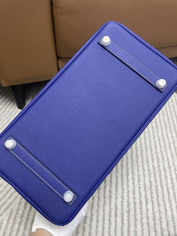 エルメス HERMES バーキン25 ブルーエレクトリック ヴォーエプソン シルバー金具 2513423 エルメス専門店 安い - 画像 (4)