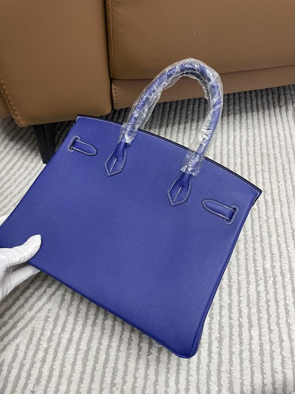 エルメス HERMES バーキン25 ブルーエレクトリック ヴォーエプソン シルバー金具 2513423 エルメス専門店 安い - 画像 (3)