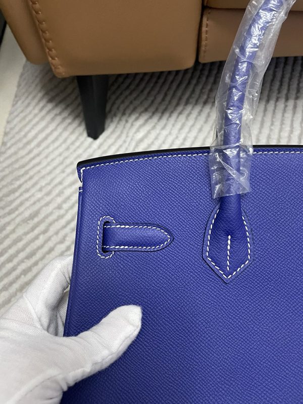 エルメス HERMES バーキン25 ブルーエレクトリック ヴォーエプソン シルバー金具 2513423 エルメス専門店 安い - 画像 (2)