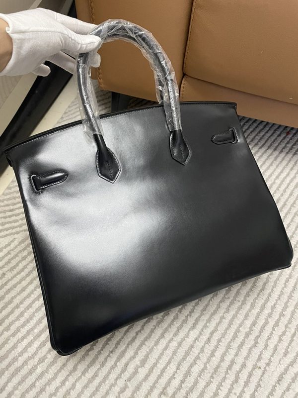 エルメス HERMES バーキン35 黒 ブラック ボックスカーフ シルバー金具 2513426 バーキン ボックスカーフ 定価 - 画像 (3)