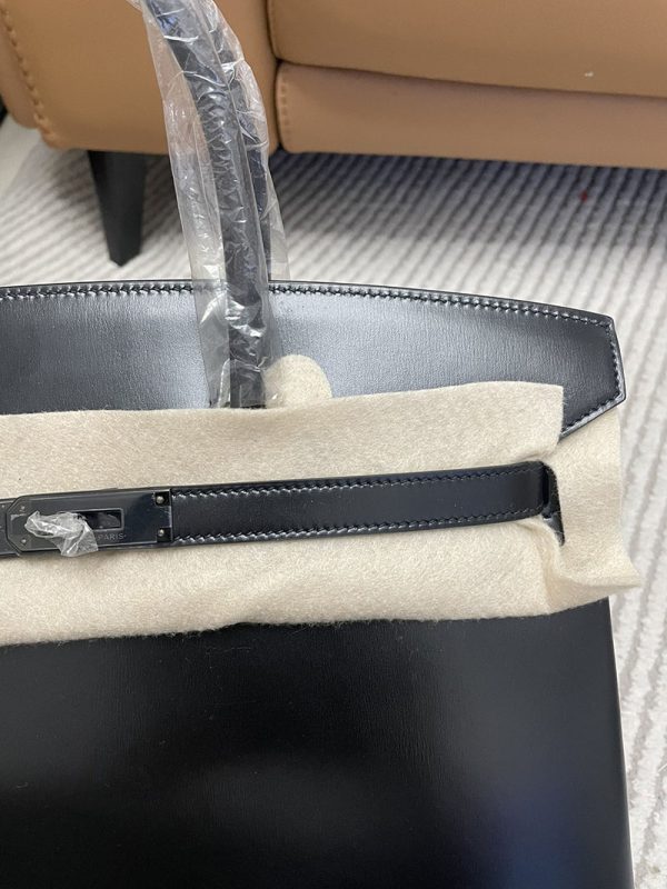 エルメス HERMES バーキン35 黒 ブラック ボックスカーフ シルバー金具 2513426 バーキン ボックスカーフ 定価 - 画像 (2)