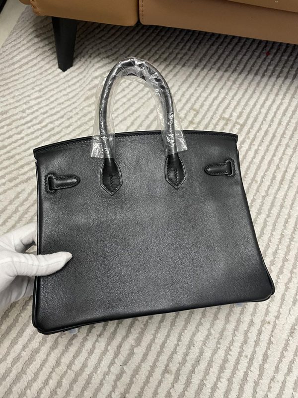 HERMES エルメス バーキン25 黒 ブラック ボックスカーフ シルバー金具 2513427 エルメス 店舗 品揃え - 画像 (3)