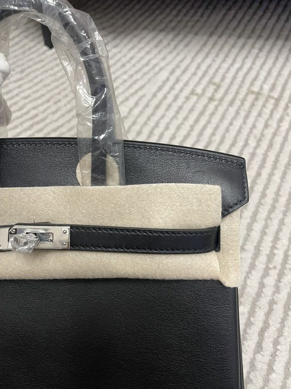 HERMES エルメス バーキン25 黒 ブラック ボックスカーフ シルバー金具 2513427 エルメス 店舗 品揃え - 画像 (2)