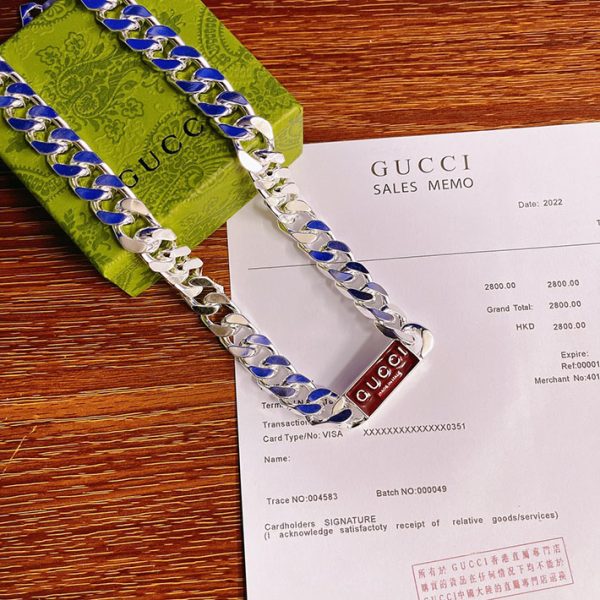 グッチ ネックレス GUCCI チェーン のみ グッチ ネックレス メンズ 2025年新作 シルバー 2515445 - 画像 (6)