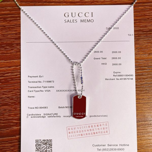 グッチ ネックレス GUCCI ボール チェーン ペンダント ネックレス 815540 J8410 8166 シルバー - 画像 (8)