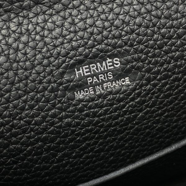 HERMES エルメス ヴィドポッシュ ブラック/ブルーニュイ/エトゥープ トゴ シルバー金具 2513449 エルメス メンズ ショルダーバッグ - 画像 (6)