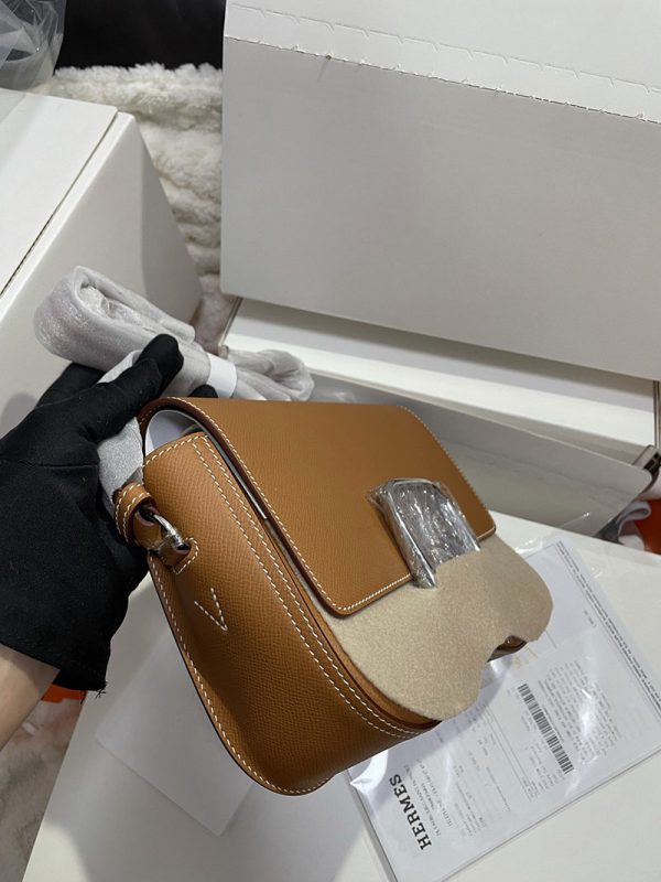 HERMES エルメス デッラ・カヴァッレリア ゴールド ヴォーエプソン シルバー金具 2513489 デッラカヴァッレリア 定価 - 画像 (8)