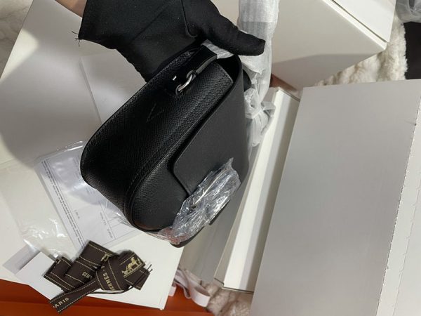 HERMES エルメス デッラ・カヴァッレリア 黒 ブラック ヴォーエプソン シルバー金具 2513490 デッラカヴァッレリア 定価 - 画像 (9)