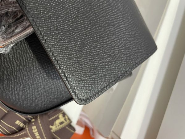 HERMES エルメス デッラ・カヴァッレリア 黒 ブラック ヴォーエプソン シルバー金具 2513490 デッラカヴァッレリア 定価 - 画像 (4)