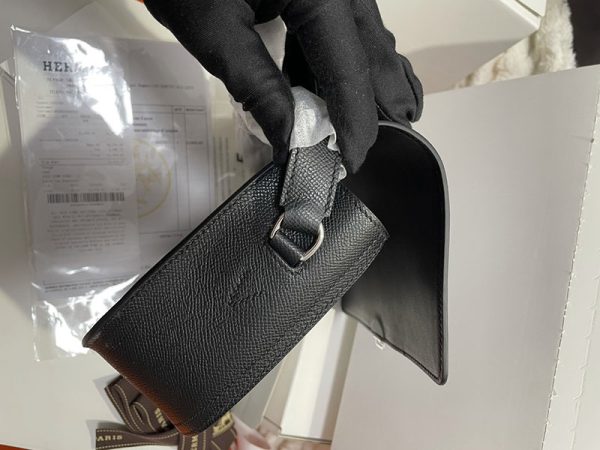 HERMES エルメス デッラ・カヴァッレリア 黒 ブラック ヴォーエプソン シルバー金具 2513490 デッラカヴァッレリア 定価 - 画像 (2)