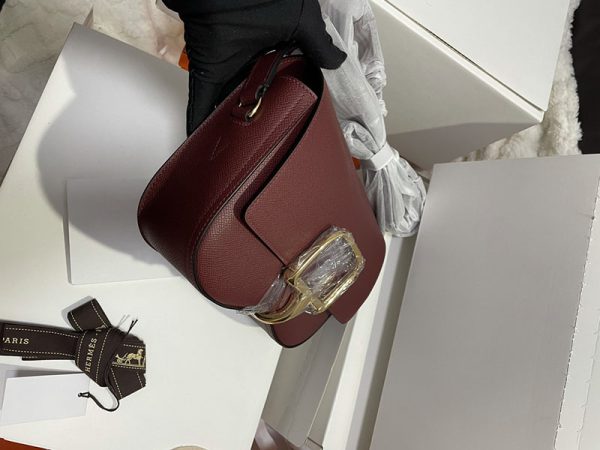 HERMES エルメス デッラ・カヴァッレリア ルージュアッシュ ヴォーエプソン ゴールド金具 2513491 デッラカヴァッレリア 定価 - 画像 (7)