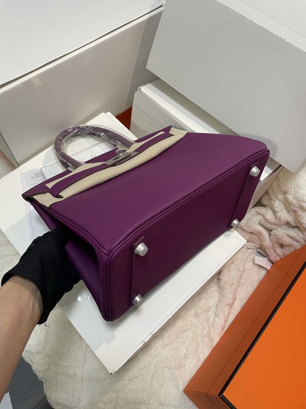 エルメス HERMES バーキン30 アネモネ ヴォーエプソン シルバー金具 2513507 ブランドバッグ セール 公式 - 画像 (5)