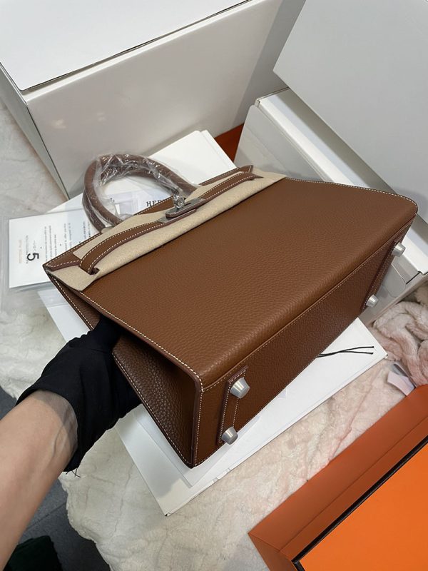 エルメス HERMES バーキン30 セリエ ゴールド トゴ シルバー金具 2513508 ブランドバッグ セール 公式 - 画像 (7)