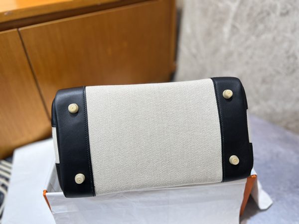 エルメス HERMES バーキン30 黒 ブラック スイフト/トワルアッシュ ゴールド金具 2513547 バーキン トワルアッシュ 定価 - 画像 (2)