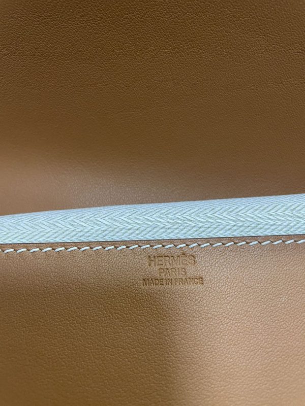 エルメス HERMES ポシェットバーキン ゴールド エバーカーフ 2513549 バーキンシャドウ クラッチ - 画像 (3)