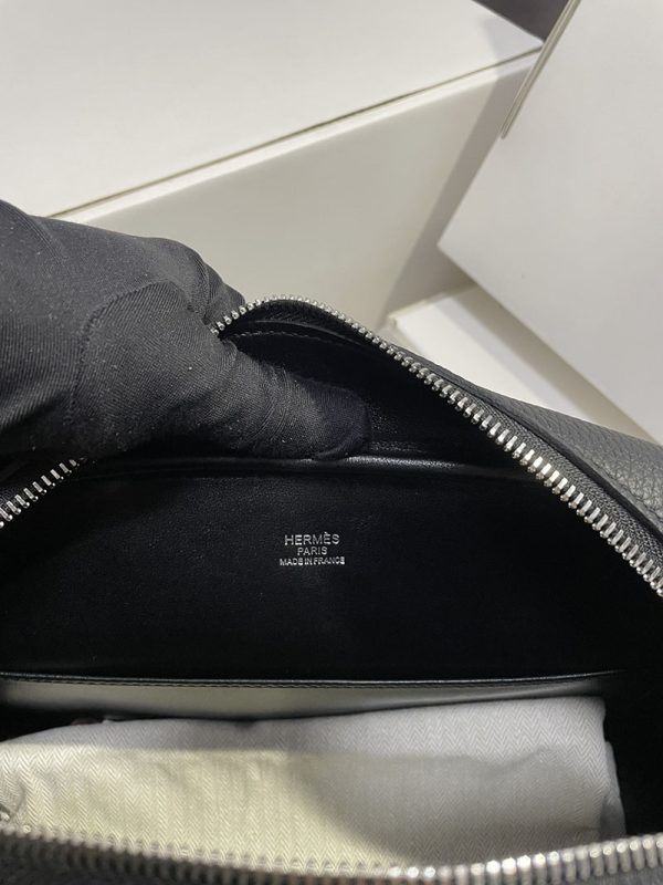 エルメス プリュム 28 HERMES ハンドバッグ 黒 ブラック トゴ シルバー金具 2513562 プリュム 28 定価 - 画像 (2)