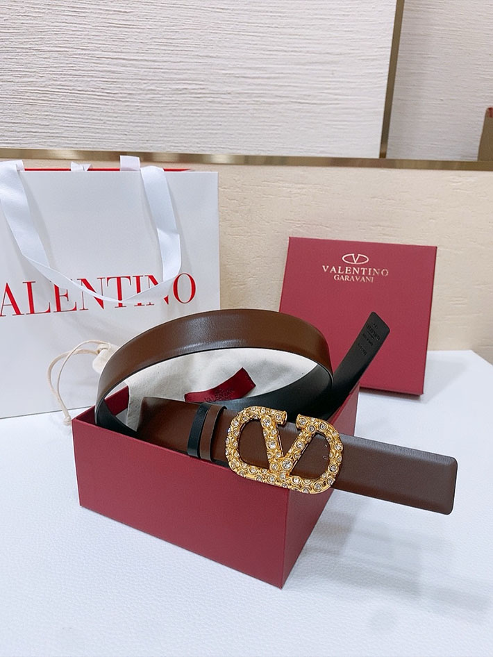 最高級ヴァレンティノスーパーコピー ヴァレンティノベルトコピー ベルト おしゃれ レディース ブランド 2515717 ブラック/ブラウン ゴールド金具 - 画像 (6)