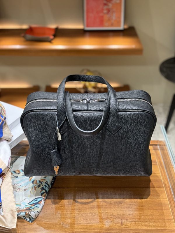 エルメス プリュム 35 HERMES ハンドバッグ 黒 ブラック トリヨンクレマンス シルバー金具 2513793 ブランドバッグ 人気ランキング - 画像 (7)