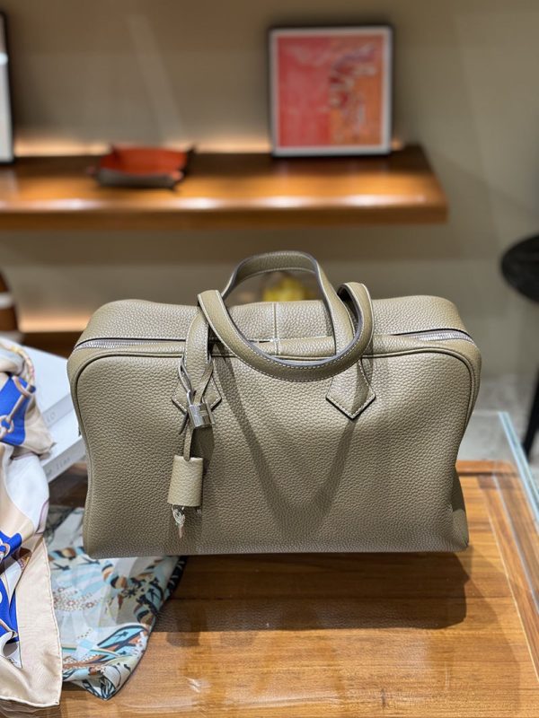 エルメス プリュム 35 HERMES ハンドバッグ トゥルティールグレー トリヨンクレマンス シルバー金具 2513794 ブランドバッグ 人気ランキング - 画像 (7)