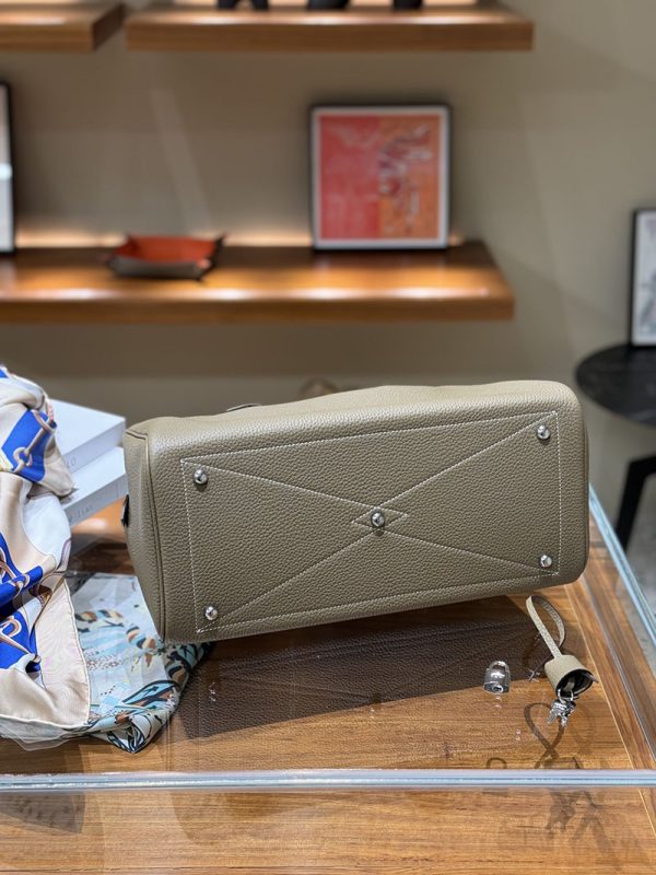 エルメス プリュム 35 HERMES ハンドバッグ トゥルティールグレー トリヨンクレマンス シルバー金具 2513794 ブランドバッグ 人気ランキング - 画像 (4)