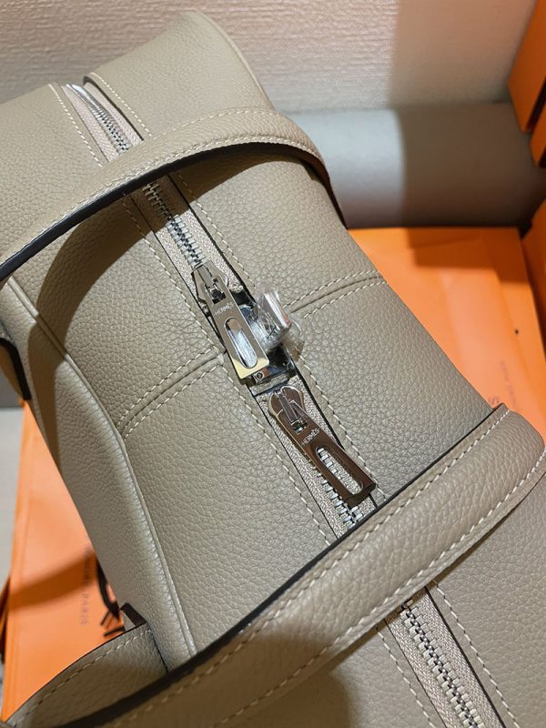 エルメス プリュム 35 HERMES ハンドバッグ トゥルティールグレー トゴ シルバー金具 2513796 旅行バッグ 手持ち - 画像 (7)