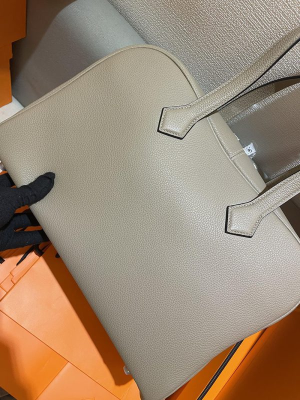 エルメス プリュム 35 HERMES ハンドバッグ トゥルティールグレー トゴ シルバー金具 2513796 旅行バッグ 手持ち - 画像 (2)