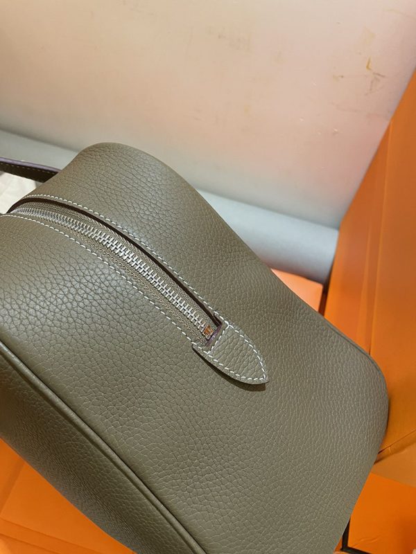 エルメス プリュム 35 HERMES ハンドバッグ エトゥープ トゴ シルバー金具 2513797 旅行バッグ 手持ち - 画像 (6)