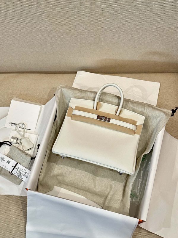 エルメス HERMES バーキン25 白 ホワイト スイフト シルバー金具