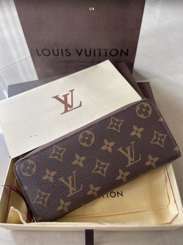 本革 ルイヴィトン ポルトフォイユ･クレマンス M60742 RFID モノグラム フューシャ ルイヴィトン モノグラム 長財布 photo review