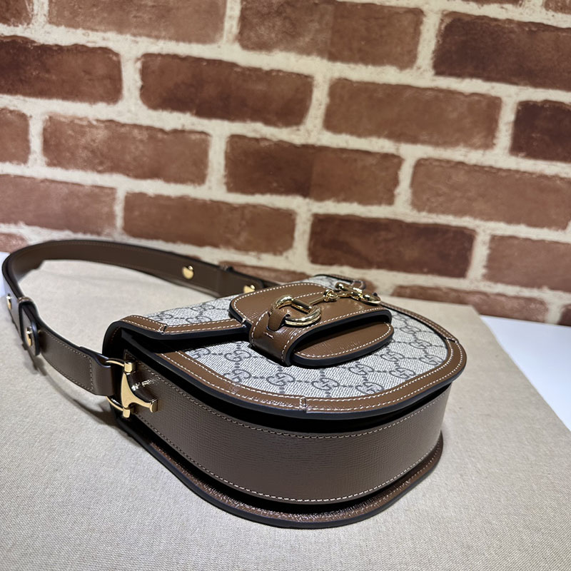 グッチ バッグ 新作 GUCCI グッチ ホースビット 1955 ミニ ラウンドバッグ 760191 92TCG 8563 ベージュ/ブラウン 激安 ブランド 通販 - 画像 (7)