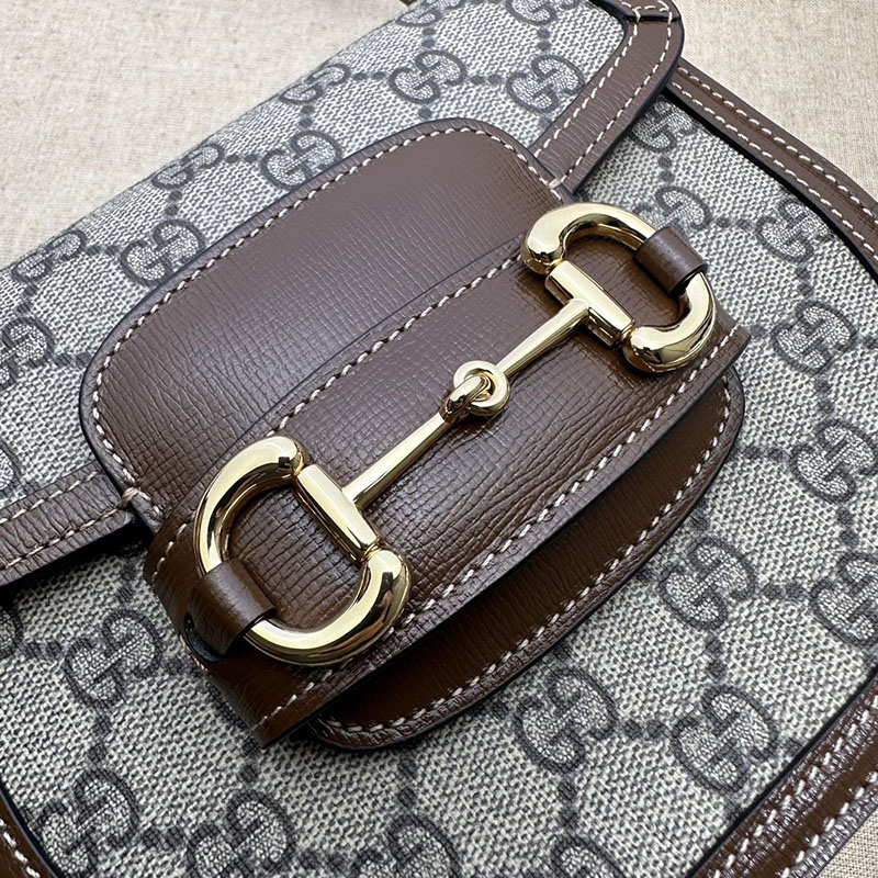 グッチ バッグ 新作 GUCCI グッチ ホースビット 1955 ミニ ラウンドバッグ 760191 92TCG 8563 ベージュ/ブラウン 激安 ブランド 通販 - 画像 (6)