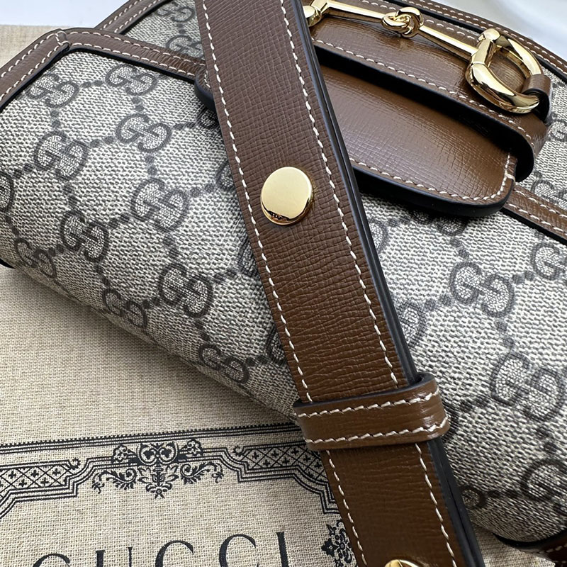 グッチ バッグ 新作 GUCCI グッチ ホースビット 1955 ミニ ラウンドバッグ 760191 92TCG 8563 ベージュ/ブラウン 激安 ブランド 通販 - 画像 (4)