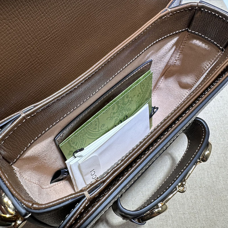 グッチ バッグ 新作 GUCCI グッチ ホースビット 1955 ミニ ラウンドバッグ 760191 92TCG 8563 ベージュ/ブラウン 激安 ブランド 通販 - 画像 (2)