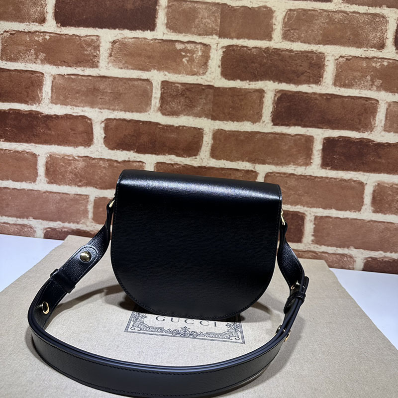 グッチ バッグ 新作 GUCCI グッチ ホースビット 1955 ミニ ラウンドバッグ 760191 1AAQD 1000 ブラック 激安 ブランド 通販 - 画像 (8)