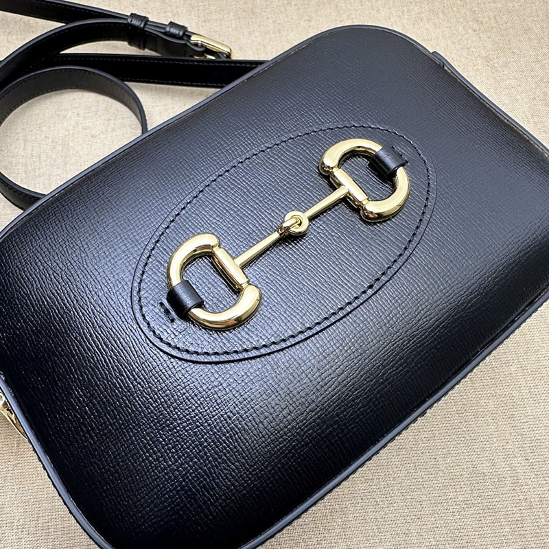 グッチ バッグ 新作 GUCCI グッチ ホースビット 1955 ミニ ショルダーバッグ 760196 1AAQD 1000 ブラック 有名ブランド激安セール - 画像 (6)