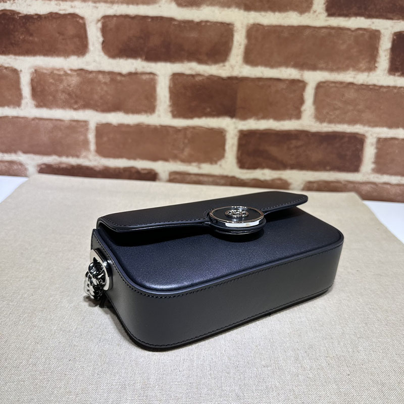 グッチ バッグ 新作 GUCCI グッチ PETITE プティット ミニ ショルダーバッグ 斜め掛け 739722 FACJP 1000 ブラック 海外 旅行 ショルダー バッグ - 画像 (6)