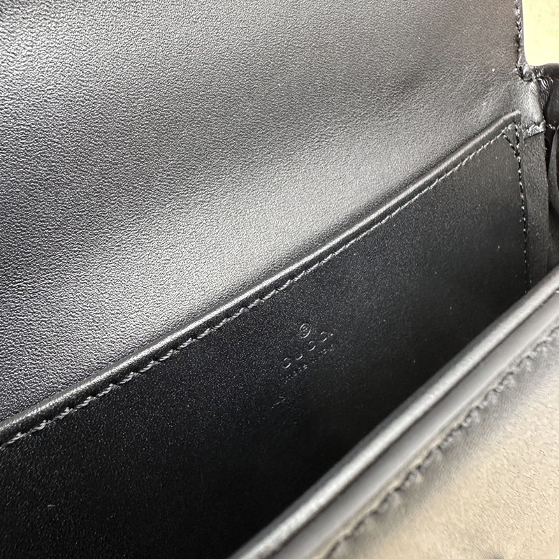 グッチ バッグ 新作 GUCCI グッチ PETITE プティット ミニ ショルダーバッグ 斜め掛け 739722 FACJP 1000 ブラック 海外 旅行 ショルダー バッグ - 画像 (2)