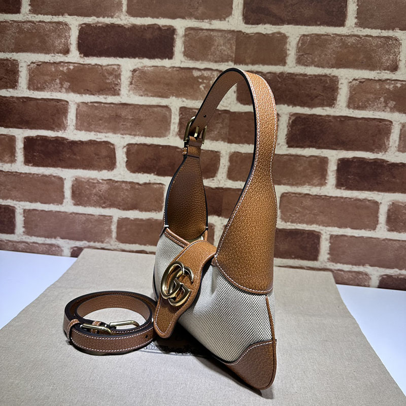 グッチ バッグ 新作 GUCCI アフロディーテ ミディアム レザー 2WAYハンドバッグ 735106 AAA9F 2535 ブラウン レザー タッチ スクエア ショルダー バッグ - 画像 (9)