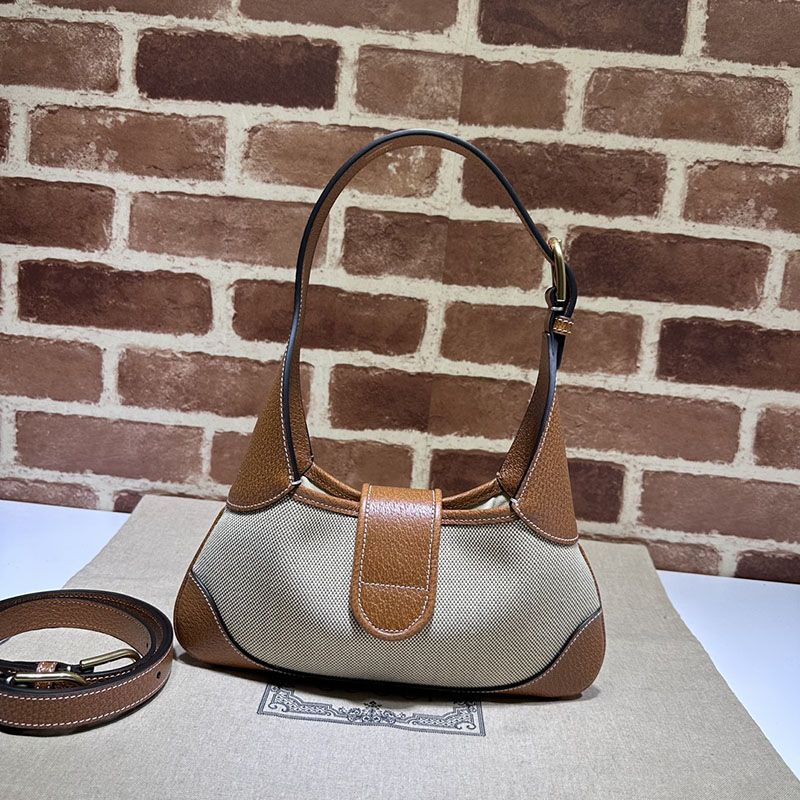 グッチ バッグ 新作 GUCCI アフロディーテ ミディアム レザー 2WAYハンドバッグ 735106 AAA9F 2535 ブラウン レザー タッチ スクエア ショルダー バッグ - 画像 (8)