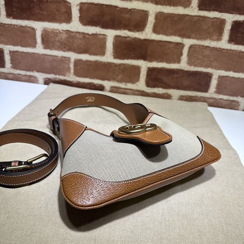 グッチ バッグ 新作 GUCCI アフロディーテ ミディアム レザー 2WAYハンドバッグ 735106 AAA9F 2535 ブラウン レザー タッチ スクエア ショルダー バッグ - 画像 (7)