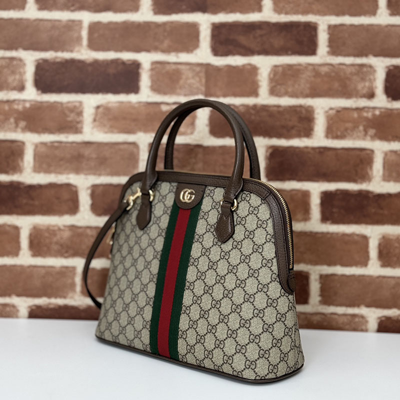 グッチ バッグ 新作 GUCCI レディース オフィディア ミディアム トップハンドルバッグ 795258 96IWG 8745 ベージュ/ブラウン 海外 旅行 機内 持ち込み バッグ おすすめ - 画像 (9)