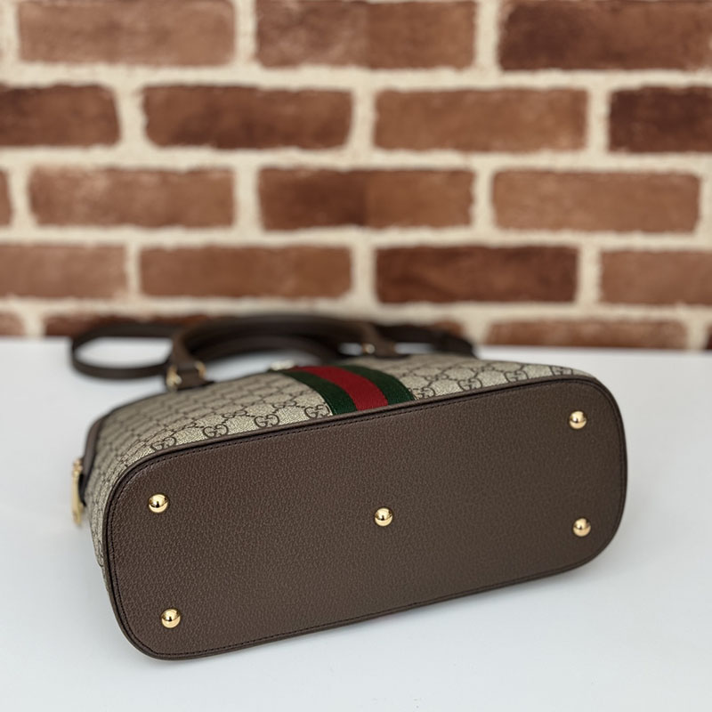 グッチ バッグ 新作 GUCCI レディース オフィディア ミディアム トップハンドルバッグ 795258 96IWG 8745 ベージュ/ブラウン 海外 旅行 機内 持ち込み バッグ おすすめ - 画像 (7)