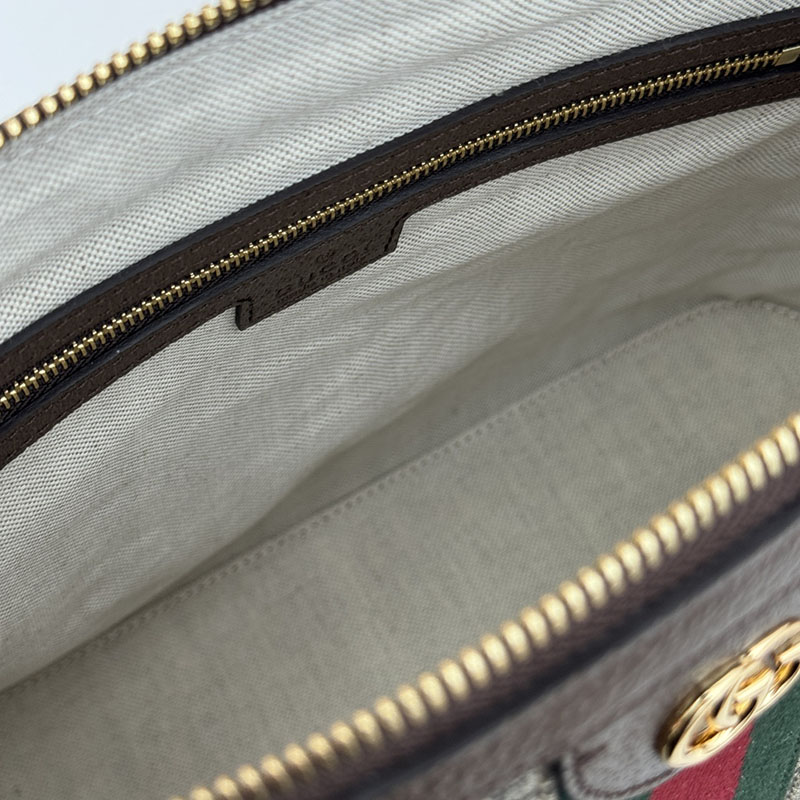 グッチ バッグ 新作 GUCCI レディース オフィディア ミディアム トップハンドルバッグ 795258 96IWG 8745 ベージュ/ブラウン 海外 旅行 機内 持ち込み バッグ おすすめ - 画像 (2)