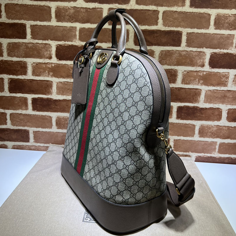 グッチ バッグ 新作 GUCCI オフィディア スモール ボーリング トート 2way 724654 9C2ST 8746 ベージュ/ブラウン 海外 旅行 機内 持ち込み バッグ おすすめ - 画像 (9)