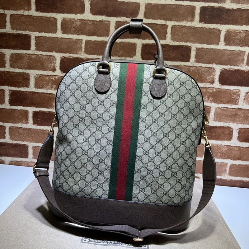グッチ バッグ 新作 GUCCI オフィディア スモール ボーリング トート 2way 724654 9C2ST 8746 ベージュ/ブラウン 海外 旅行 機内 持ち込み バッグ おすすめ - 画像 (8)