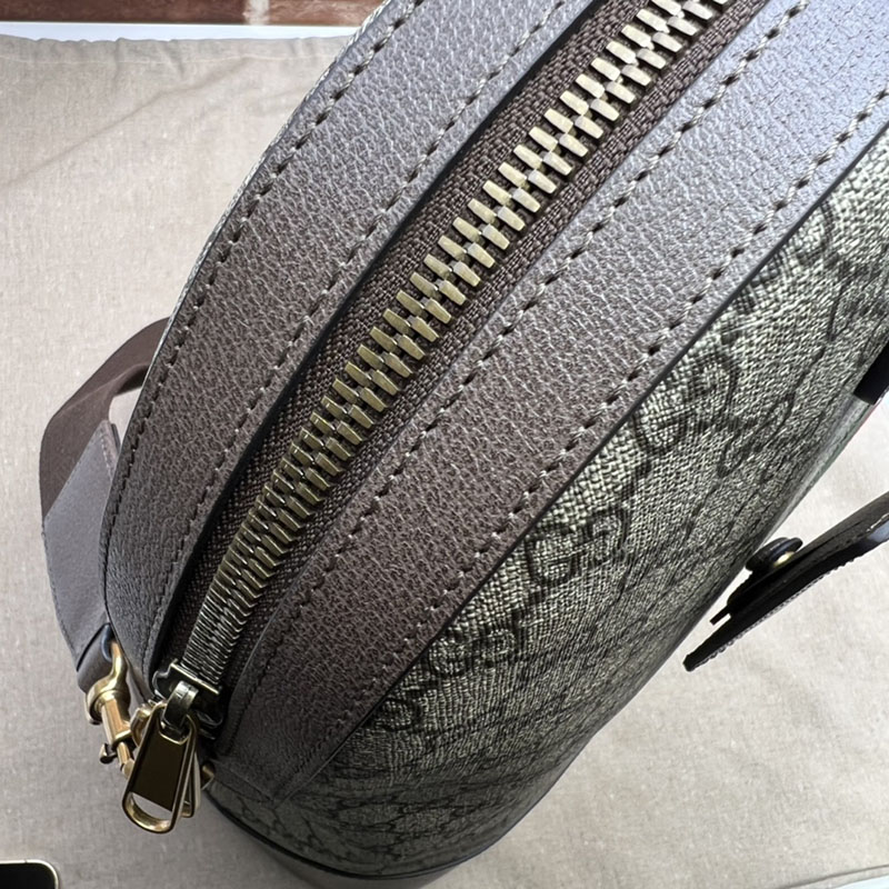 グッチ バッグ 新作 GUCCI オフィディア スモール ボーリング トート 2way 724654 9C2ST 8746 ベージュ/ブラウン 海外 旅行 機内 持ち込み バッグ おすすめ - 画像 (5)